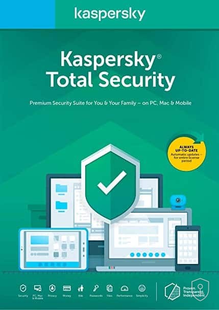 Kaspersky Total Security 2024 Clé (1 An / 1 Appareil) — licence originale à acheter en Suisse - CHKEY