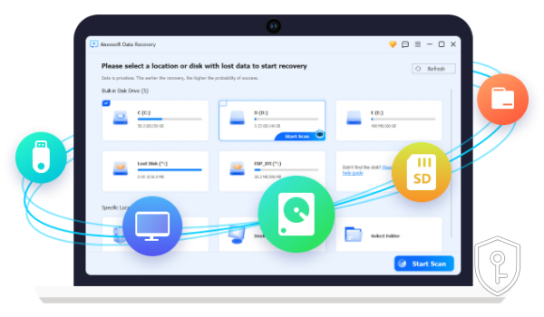 Aiseesoft Data Recovery Clé (1 An / 1 PC) — licence originale à acheter en Suisse - CHKEY