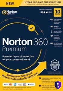 Norton 360 Premium EU – Key (2 years / 10 devices) + 75 GB cloud storage — original licence - Odin Key