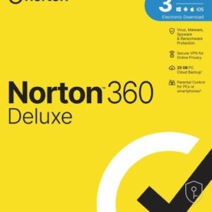 Norton 360 Deluxe EU Clé (1 An / 3 Appareils) + 25 GB Cloud Storage — licence originale à acheter en Suisse - CHKEY