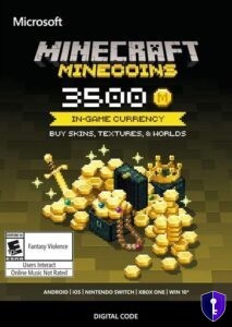 Minecraft Minecoins – 3,500 coins Pack, CD key — original licence - Odin Key