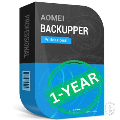 AOMEI Backupper Professional Edition Clé CD (1Year / 2 PC) — licence originale à acheter en Suisse - CHKEY